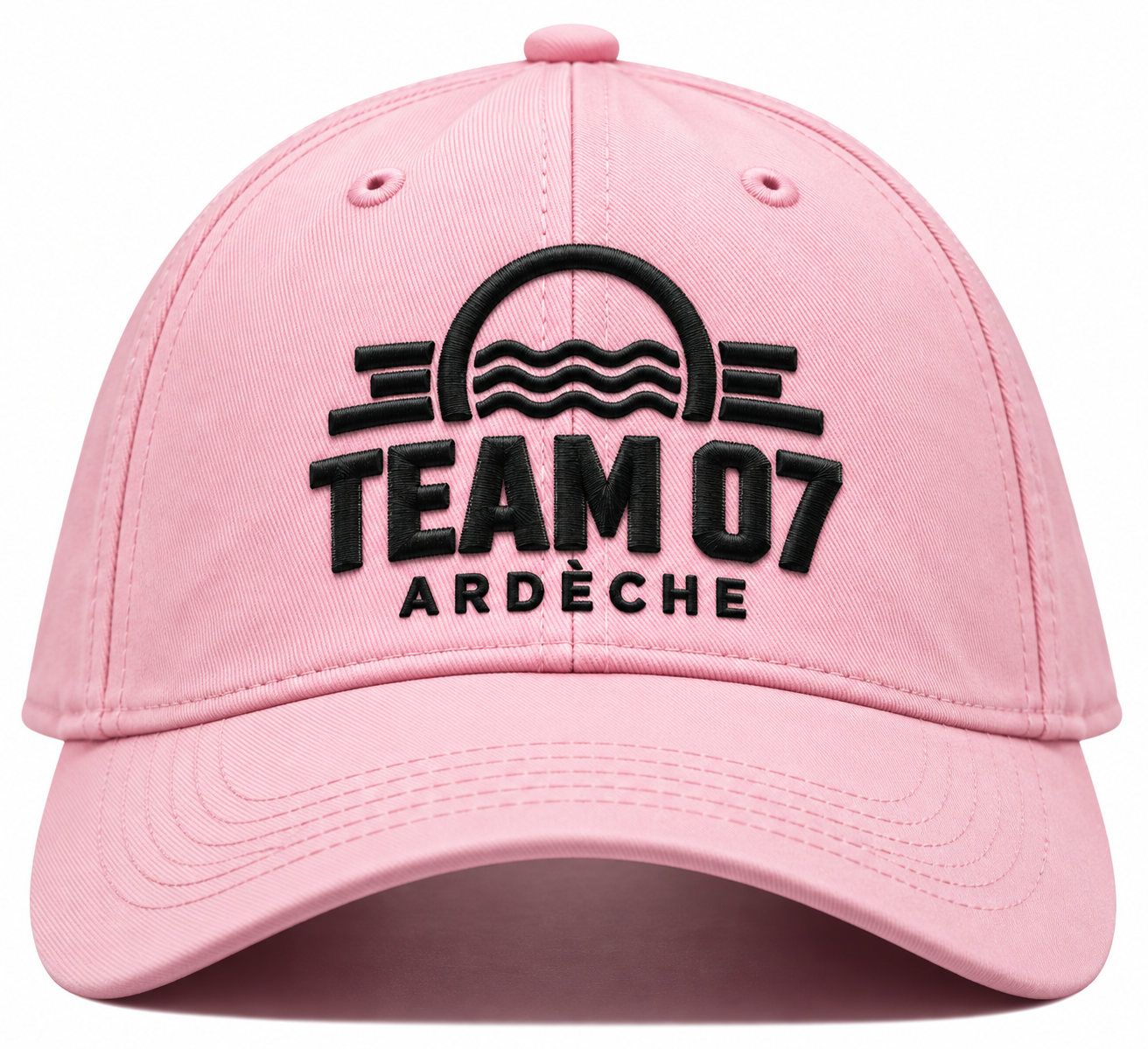 Casquette TEAM 07 rose clair